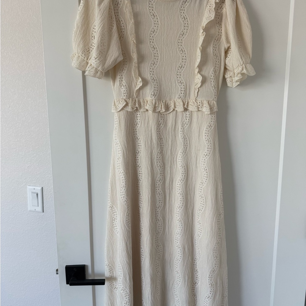 Cream Lace Dress